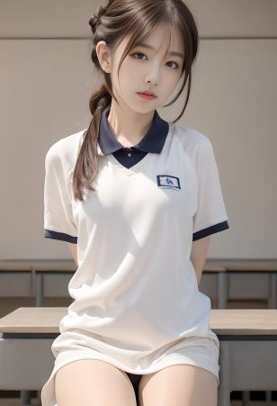 AI绘画 坐在桌子上的校服妹妹 [54P] [243M]-PV站