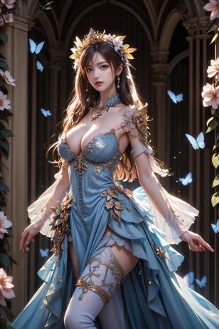 AI绘画 精灵公主_蝴蝶系列 [45P] [132M]-PV站