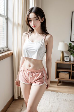 AI绘画 短裤少女_居家系列 [28P] [57M]-PV站