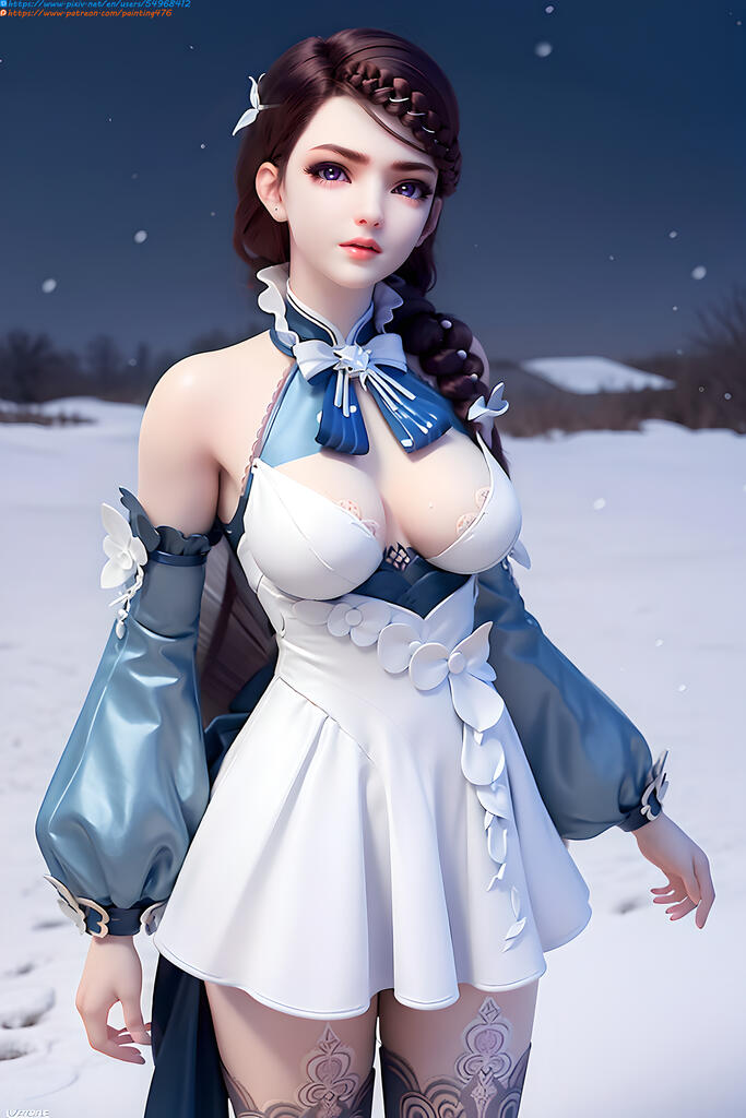 AI绘画 梦塔雪迷城-艾妙妙 [18P] [51M] - PV站-PV站