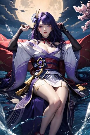 AI绘画 原神-雷电将军 [20P] [489M]-PV站