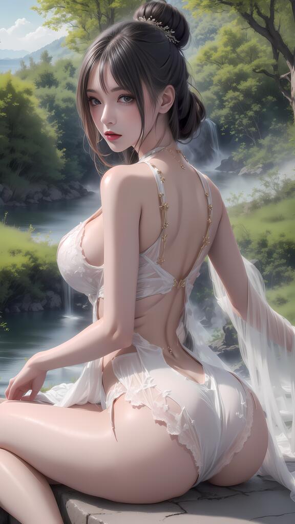 户外美腿_薄纱系列演示图1