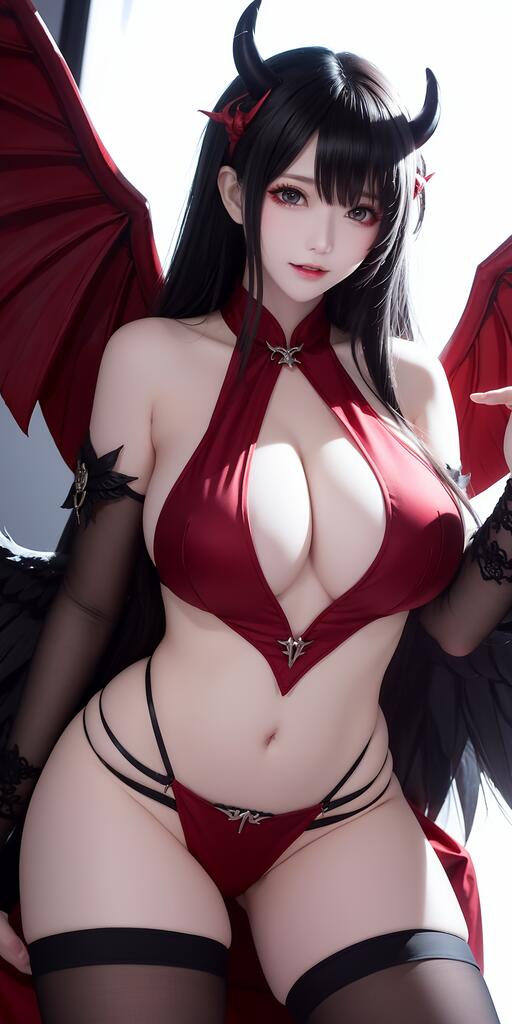连体皮衣_恶魔少女演示图1