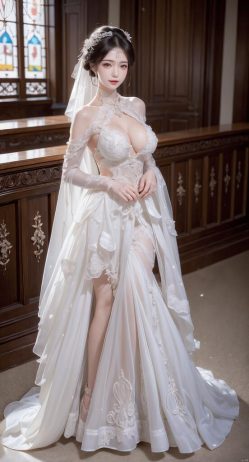 AI绘画 白色婚纱_婚恋小包 [59P] [259M]-PV站