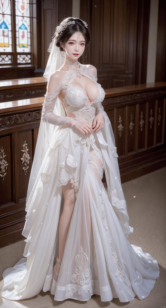 AI绘画 白色婚纱_婚恋小包 [59P] [259M] - PV站-PV站