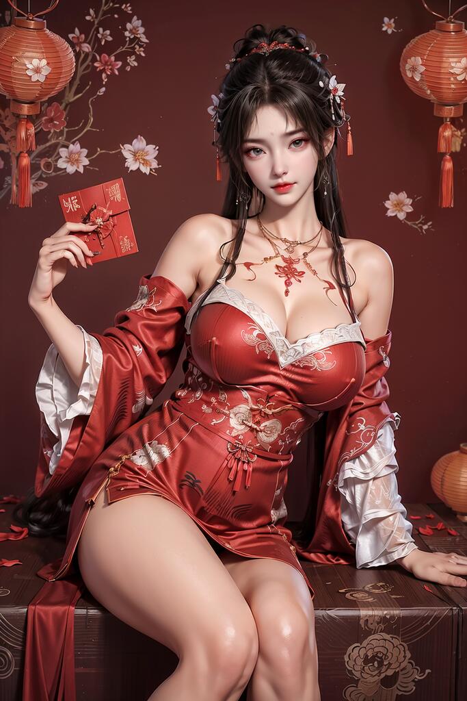 AI绘画 国漫女神_新年快乐 [100P] [132M] - PV站-PV站
