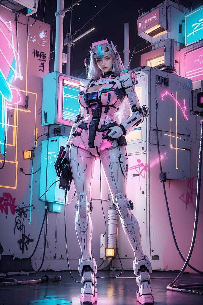 粉色高达_机甲少女演示图1