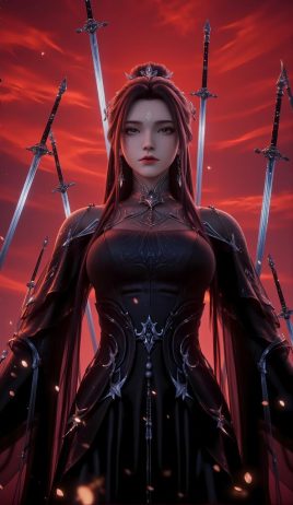 AI绘画 陆雪琪-红月 [18P] [725M]-PV站