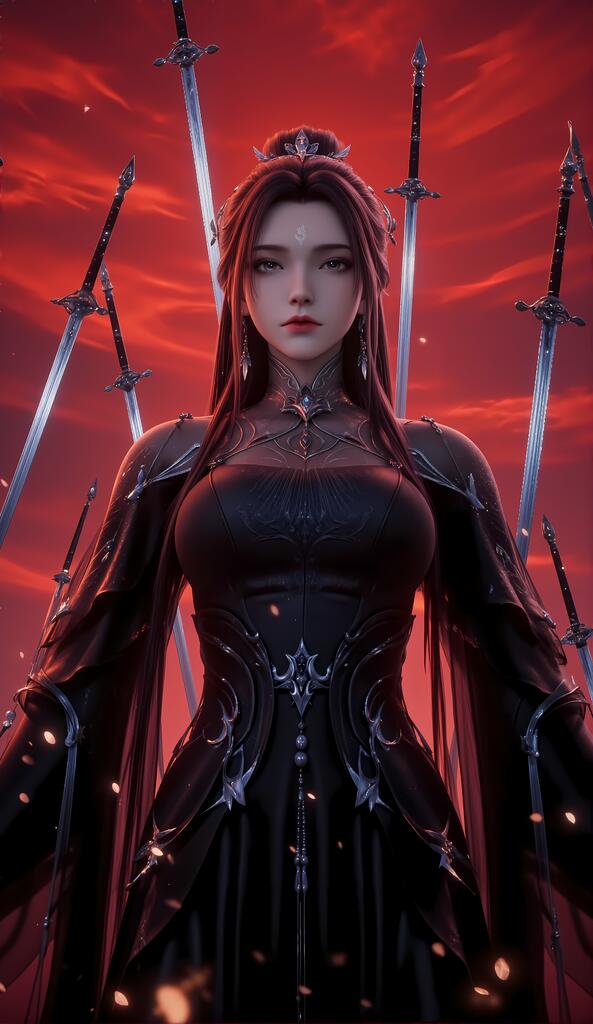 AI绘画 陆雪琪-红月 [18P] [725M] - PV站-PV站