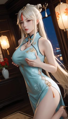 AI绘画 原神-凝光 [128P] [1000M]-PV站