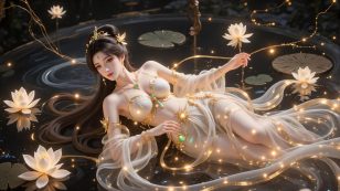 AI绘画 荷塘美女 [45P] [964M]-PV站