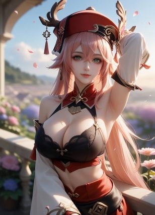 AI绘画 原神-烟绯 [29P] [43M]-PV站