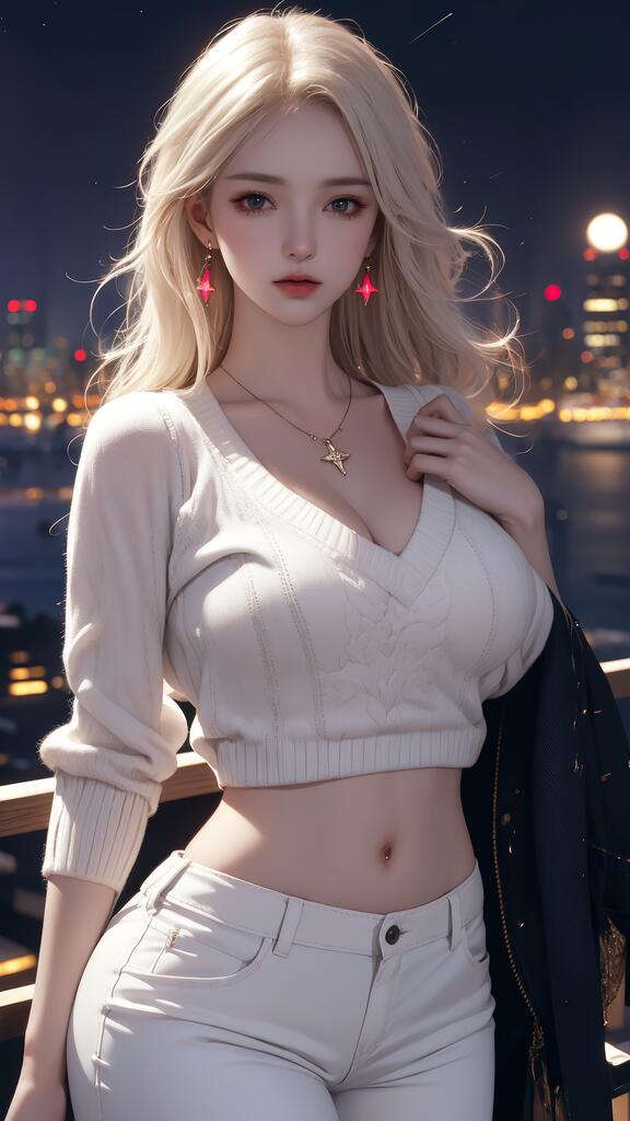 金发少女_毛衣系列演示图1