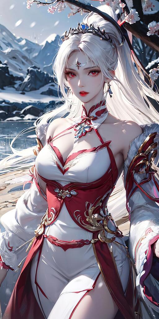 古风雪景-少女系列演示图1