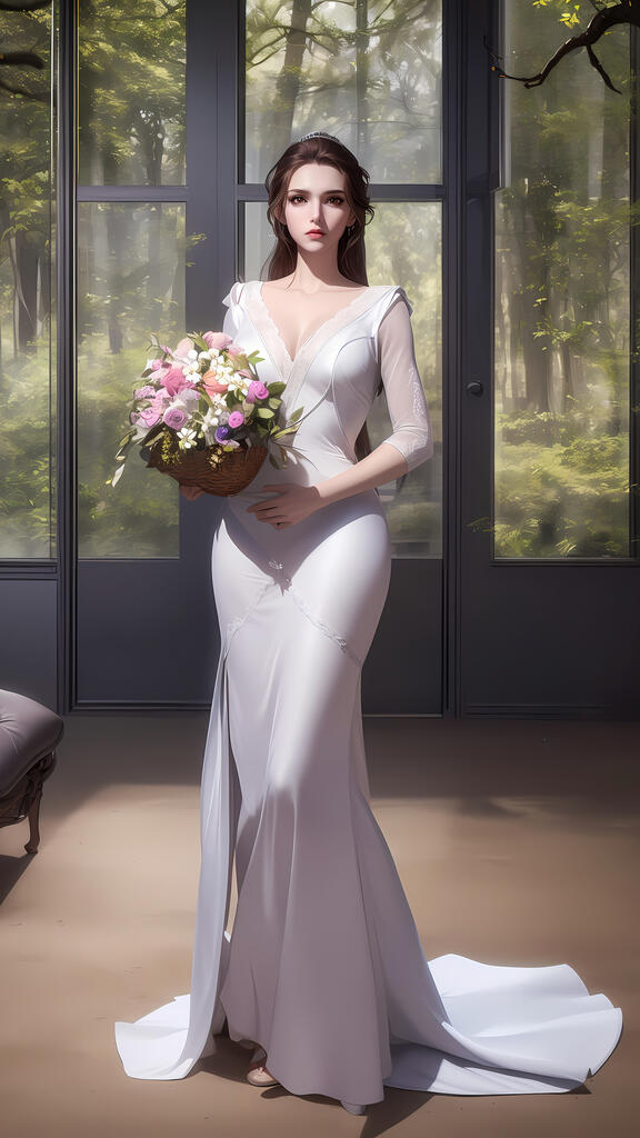 国漫女神-婚纱合辑演示图1