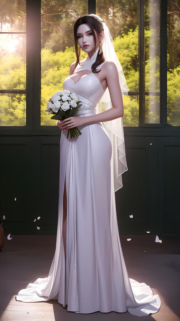 国漫女神-婚纱合辑演示图1