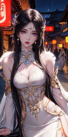 AI绘画 夜幕古风-精致少女 [15P] [97M]-PV站