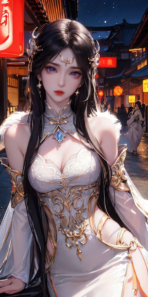 夜幕古风-精致少女演示图1