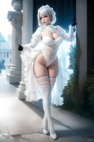 AI绘画 AI女神-白色婚纱 [42P] [233M]-PV站