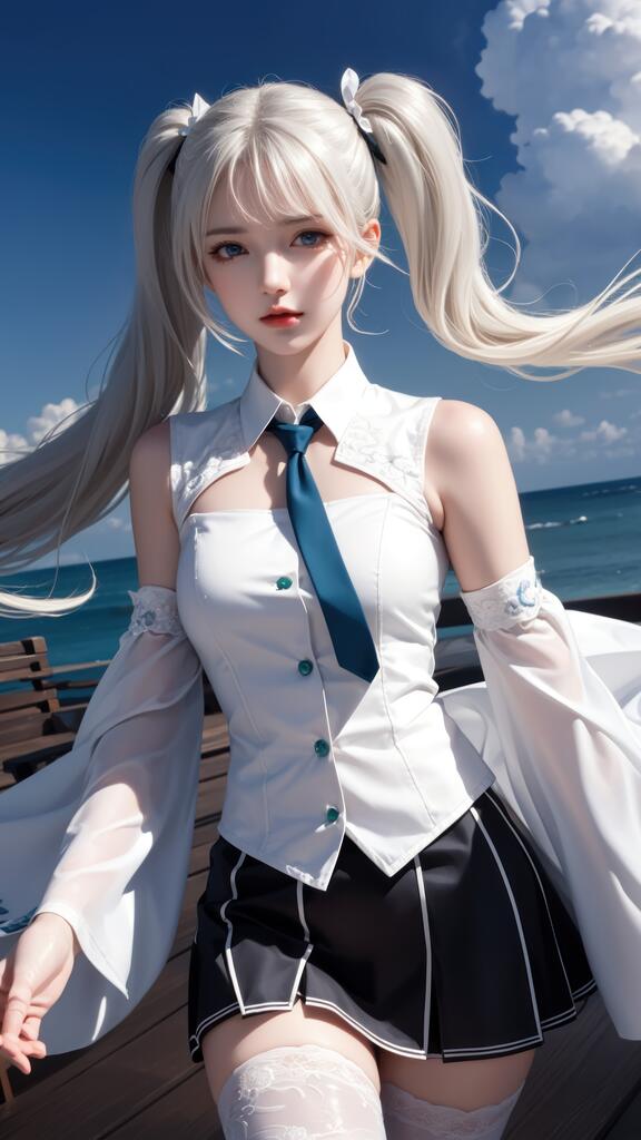 双马尾少女-AI女神演示图1