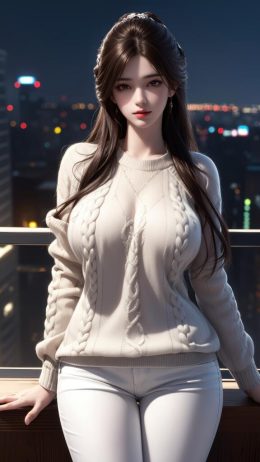 AI绘画 毛衣少女_丰满身材 [13P] [113M]-PV站