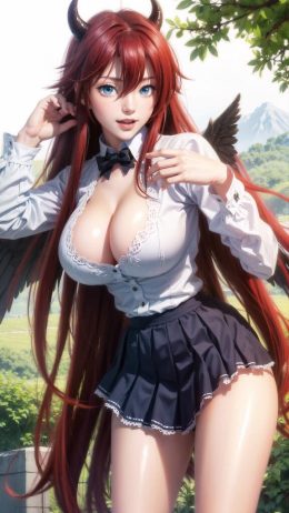 AI绘画 莉雅丝·吉蒙里_恶魔高校 [64P] [156M]-PV站